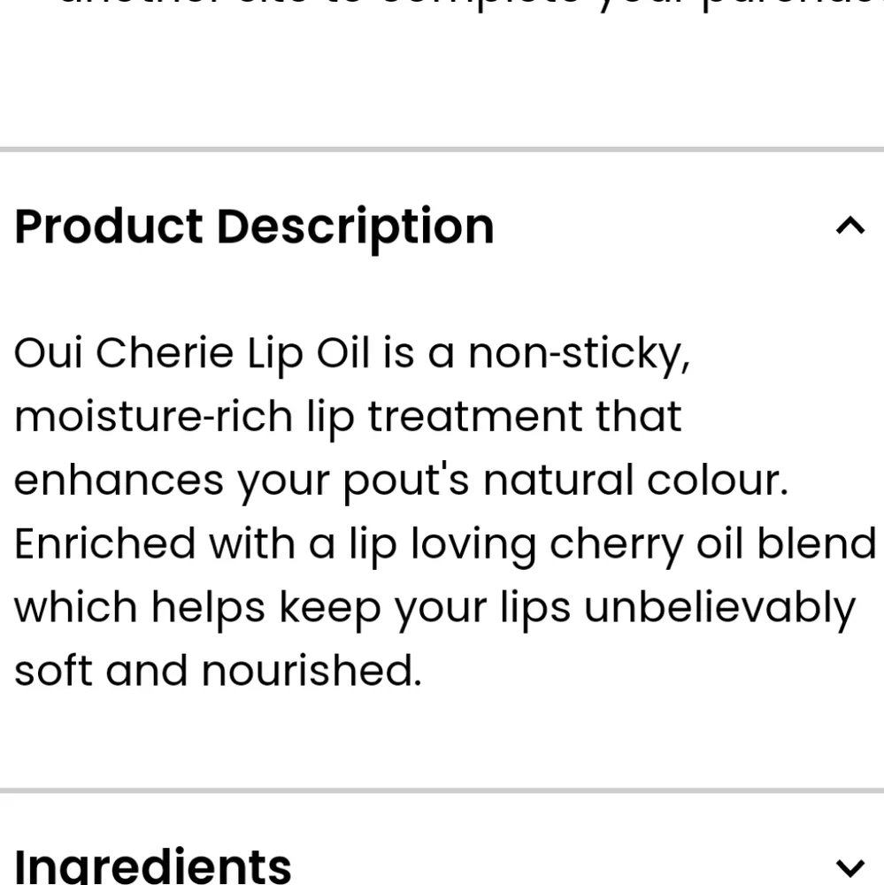 🆕️The Beauty Crop Oui Cherie Lip Oil